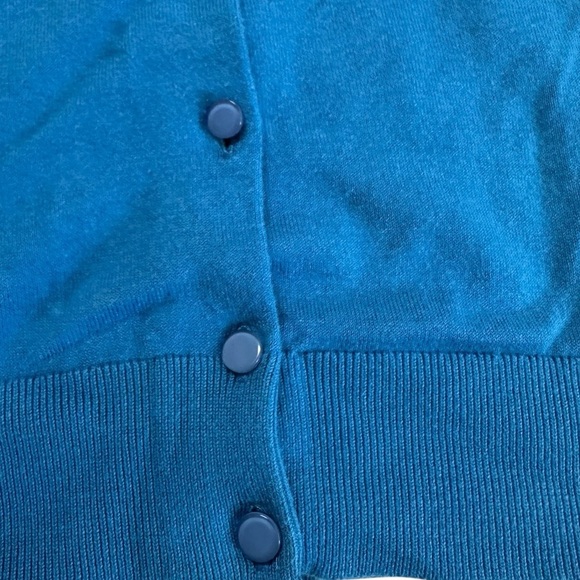 Talbots Womens Cardigan Sweater Size XS Blue Button Up 3/4 Sleeve - Picture 17 of 17